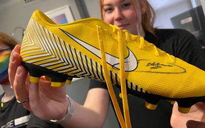 Raheem Sterling’s signed boot could be yours!